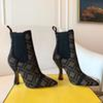 Brown COLIBRI high-heeled Ankle Chelsea boots